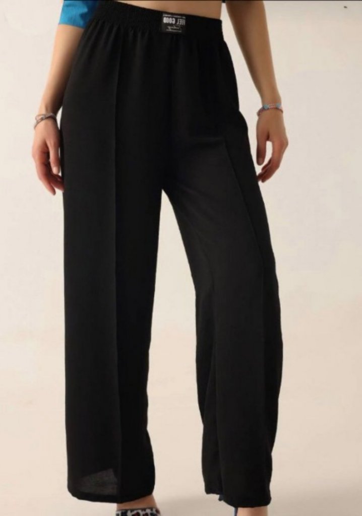 A model wears JAN11737 - Women's Aerobin Pants - Black, wholesale Pants of Janes to display at Lonca